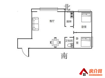 双滦悦城华府，2室2厅二手房出售,报价：40万元