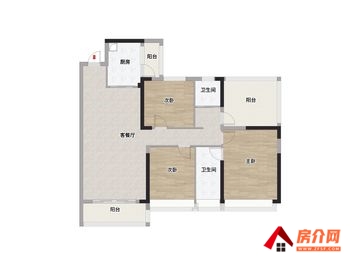 玉林玉州玉林碧桂园 4室2厅二手房出售,报价：65万元