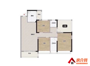 玉州玉林碧桂园，4室2厅二手房出售,报价：53万元