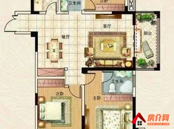 贵池曼哈顿MOMA国际社区，3室2厅二手房出售,报价：95万元
