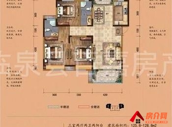 临泉佳源东方都市(B区)，3室2厅二手房出售,报价：79万元