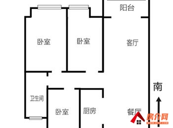 阜阳颍州幸福里北郡 3室1厅二手房出售,报价：36万元