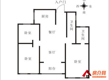 （朝阳嘉园(永嘉)小区二手房）永嘉朝阳嘉园(永嘉)，3室2厅二手房出售,104.5万元