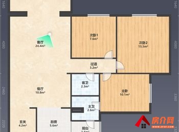 恩施恩施市蔡家河小区,3室2厅二手房出售,报价：64万元