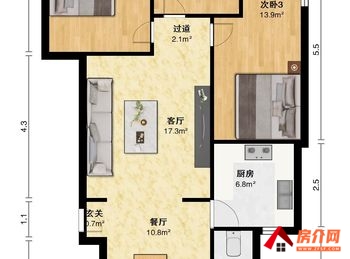 地质大队小区小区房屋出售，恩施市地质大队小区，3室2厅，报价：44万元