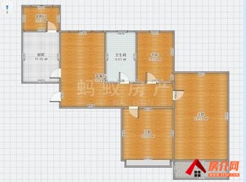 恒大绿洲小区房屋出售，淮南田家庵恒大绿洲 3室2厅，报价：61万元