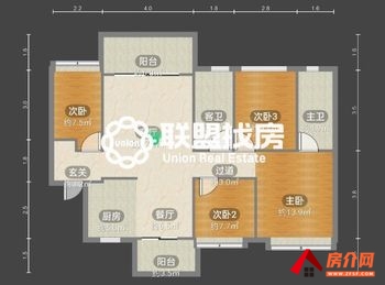 港北华奥阳光城悦府，4室2厅二手房出售,报价：73.6万元