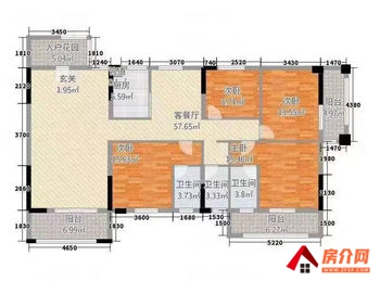 鹤山市十里方圆，4室2厅二手房出售,报价：80万元