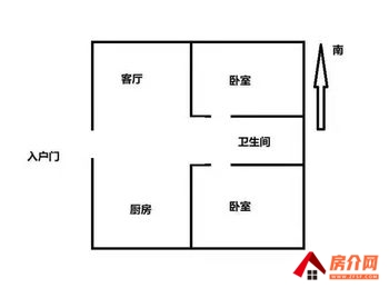 宁江幸福A家，2室1厅二手房出售,报价：33.8万元