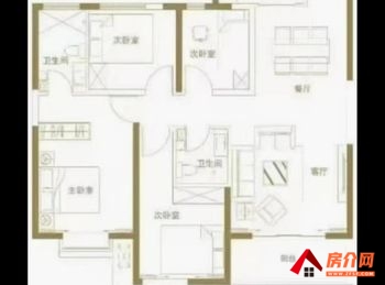尧都金域王府，4室2厅二手房出售,报价：79万元