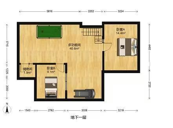（恒盛波尔多小镇(南区)小区二手房）大兴恒盛波尔多小镇(南区)，2室2厅二手房出售,185万元
