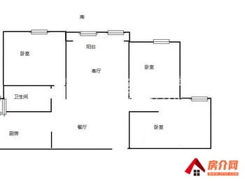 宜春袁州恒大绿洲 3室2厅二手房出售,报价：74.6万元