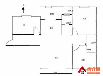 卧龙丽康花园，3室2厅房子出租(合租)，租金每月300元