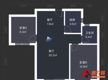 红谷滩莱蒙都会北区，2室2厅二手房出售,报价：165万元
