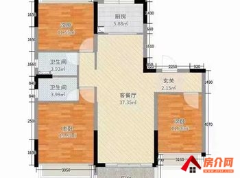恒开滨河城小区房屋出售，宿豫恒开滨河城，3室2厅，报价：102万元