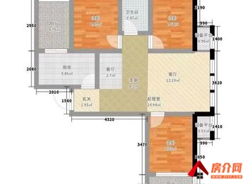 宜秀海燕北村，3室2厅二手房出售,报价：49.9万元
