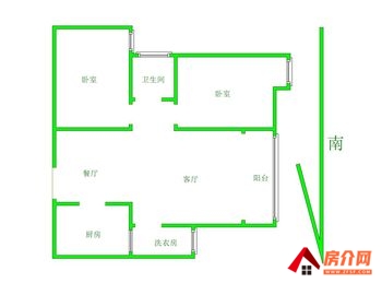 （美景嘉园小区二手房）涧西美景嘉园，2室2厅二手房出售,90万元