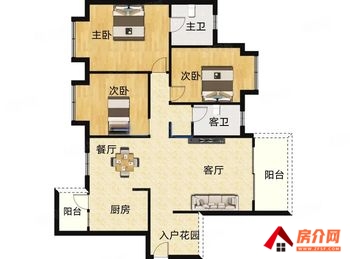 （半岛花园小区二手房）东山半岛花园，3室2厅二手房出售,110万元
