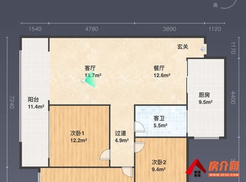 （巴黎春天购物中心小区二手房）合江巴黎春天购物中心，3室2厅二手房出售,76.8万元
