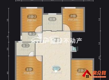 信阳浉河正弘新城,4室2厅二手房出售,报价：74.9万元