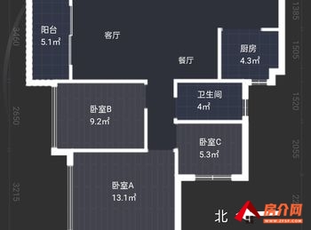 华发峰尚小区房屋出售，斗门华发峰尚，3室2厅，报价：80万元