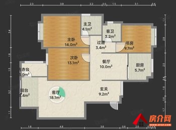 广源国际社区小区房屋出售，桂林秀峰广源国际社区,3室2厅，报价：96万元