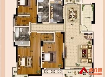龙子湖康恒滨湖蓝湾，3室2厅二手房出售,报价：122万元