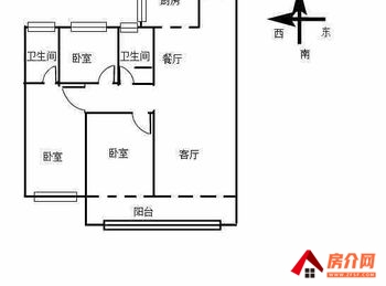 高新区旭辉银盛泰博观天成，3室2厅二手房出售,报价：107万元