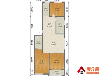 （辰隆天玺城小区二手房）潍坊高新区辰隆天玺城,3室2厅二手房出售,88万元