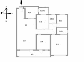 高新区旭辉银盛泰博观天成，4室2厅二手房出售,报价：132万元