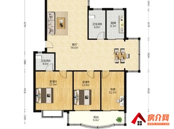江南公寓(南区一期)小区房屋出售，武昌江南公寓(南区一期)，3室2厅，报价：128万元
