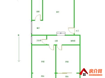 （忠诚花苑小区二手房）洪山忠诚花苑，2室2厅二手房出售,85万元