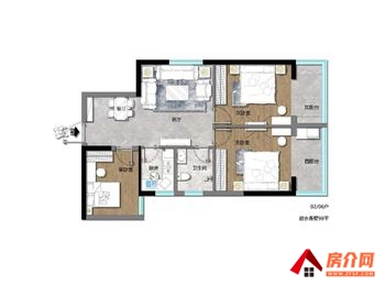 卫东碧水香墅，3室2厅二手房出售,报价：68.8万元