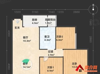 韶关武江奥园小区,3室2厅二手房出售,报价：51万元