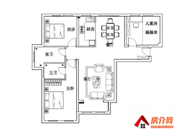 大竹金利多荣耀城，3室2厅二手房出售,报价：47.8万元