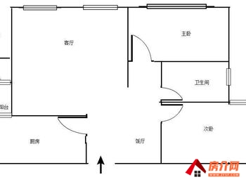 蒙自七彩滇南第壹城，2室2厅二手房出售,报价：45万元