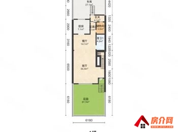 昆明安宁海伦堡大城小院(一期),6室3厅二手房出售,报价：88.8万元