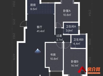西山佳湖花园，3室2厅二手房出售,报价：124万元