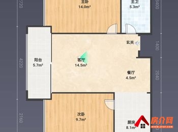 红河弥勒湖泉春风,2室2厅二手房出售,报价：68.8万元