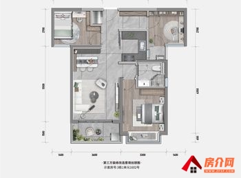 （龙湖学宸府小区二手房）西山龙湖学宸府，3室2厅二手房出售,125万元