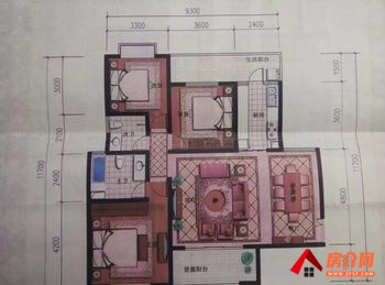 昆明呈贡花香满径,3室2厅二手房出售,报价：76万元