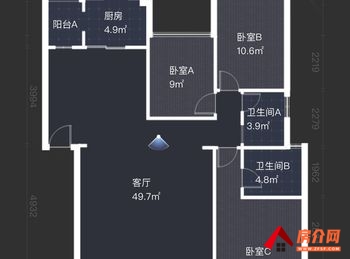 西山理想小镇，3室2厅二手房出售,报价：137万元