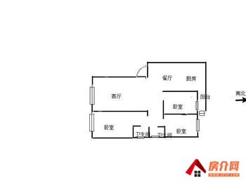 红河蒙自凤凰雅苑,3室2厅二手房出售,报价：66万元