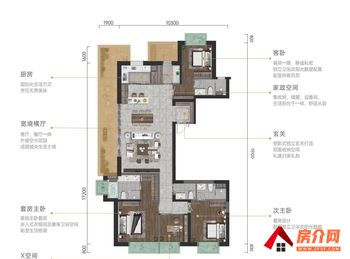 （华润润府1期小区二手房）官渡华润润府1期，4室2厅二手房出售,355万元