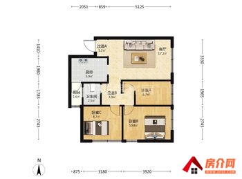 巨和美术小区房屋出售，盘龙巨和美术，3室2厅，报价：71万元