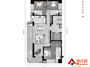 （龙江金茂府小区二手房）西山龙江金茂府，4室2厅二手房出售,355万元
