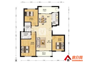 半岛华府小区房屋出售，官渡半岛华府，3室2厅，报价：143万元