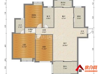 星美新外滩小区房屋出售，华新开发区星美新外滩，3室2厅，报价：82万元