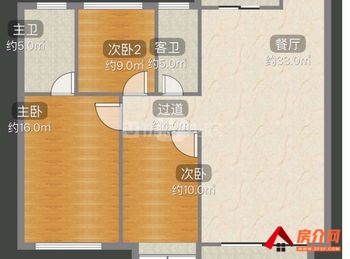 石鼓碧桂园十里江湾嘉誉，3室2厅二手房出售,报价：64.8万元