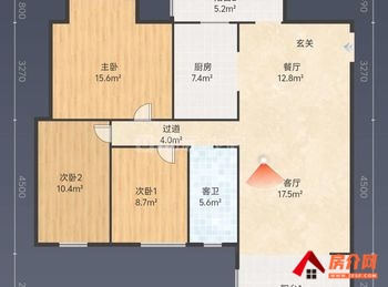 （加州阳光小区二手房）衡阳华新开发区加州阳光,3室2厅二手房出售,65.8万元